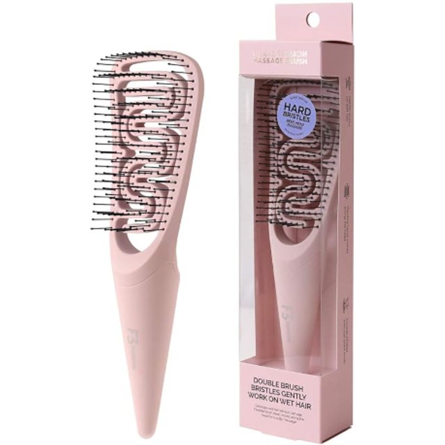 F3 SYSTEMS - Magic Tension Massage Hair Brush - 1ea - Hard Bristles