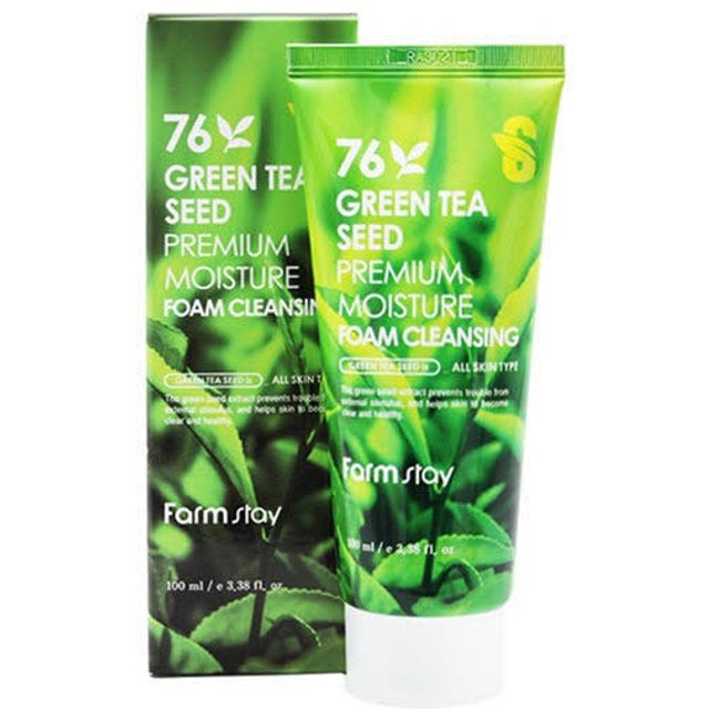 Farm Stay - 76 Green Tea Seed Premium Moisture Foam Cleansing - 100ml