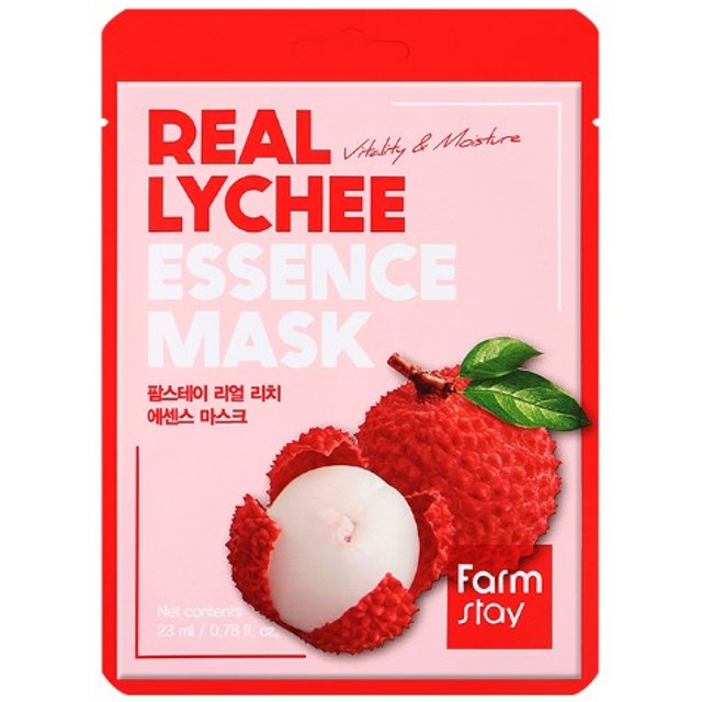 Farm Stay - Real Essence Mask - 1pc - Lychee