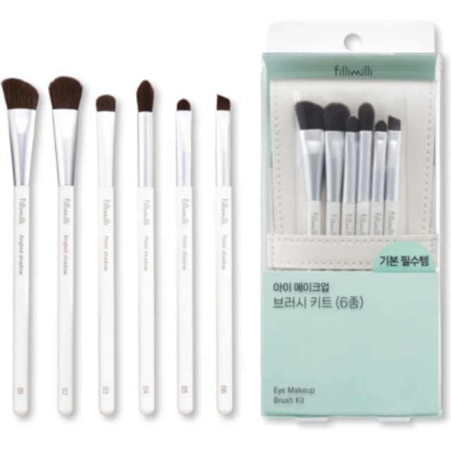 fillimilli - Eye Makeup Brush Kit - 1 set (6ea)