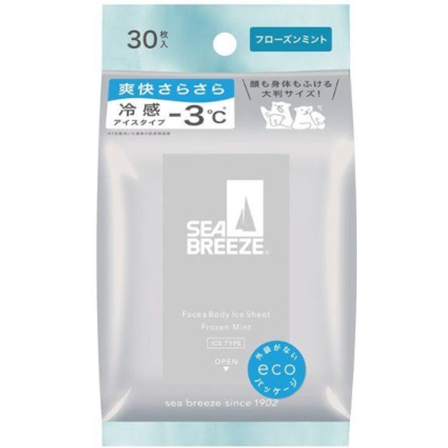 Fine Today - Sea Breeze Face & Body Ice Sheet - folhas - Frozen Mint