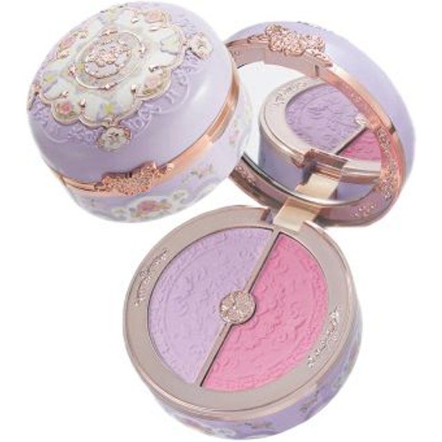FlowerKnows - Butterfly Cloud Collar Highlighting & Blush Duo Powder - 6g - 04 Fluttering Romance