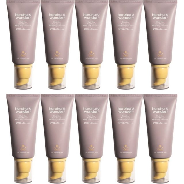 haruharu wonder - Black Rice Pure Mineral Relief Daily Sunscreen SPF50+ PA++++ - 50ml (10ea) Set