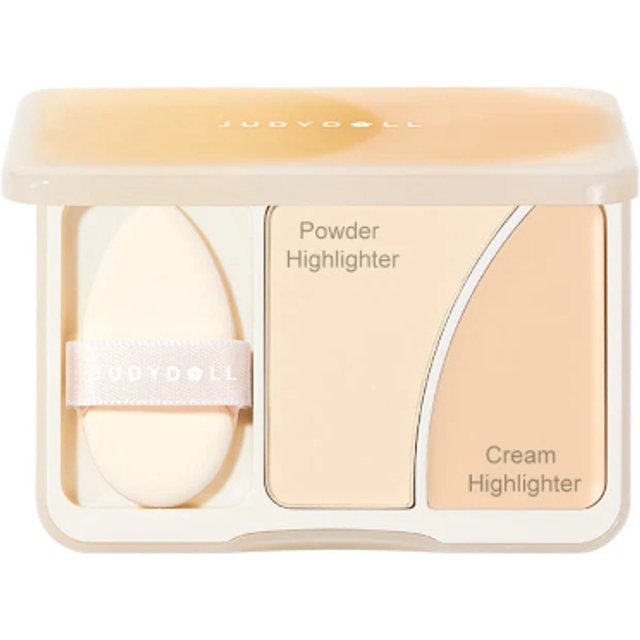 Judydoll - Dual-Color Highlighter Palette - 8g - #02Warm Sunlight