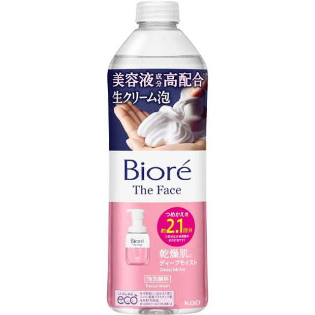 Kao - Biore The Face Foam Cleanser Deep Moist Refill - 340ml