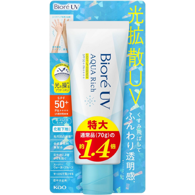 Kao - Biore UV Aqua Rich Light Up Essence SPF 50+ PA++++ - 100g