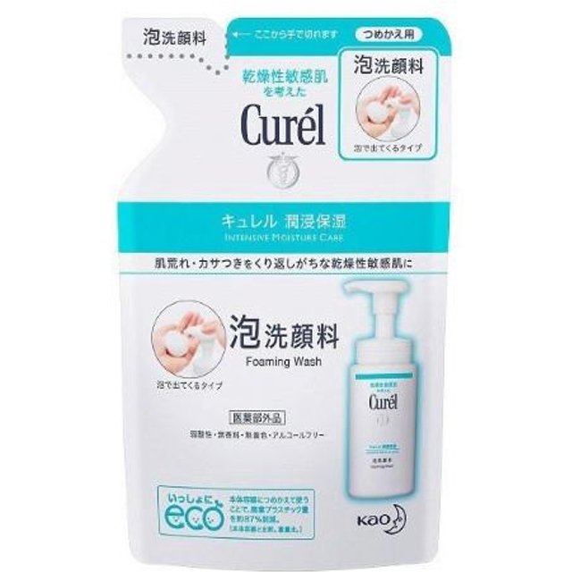 Kao - Curel Intensive Moisture Care Foaming Wash - Refill 130ml