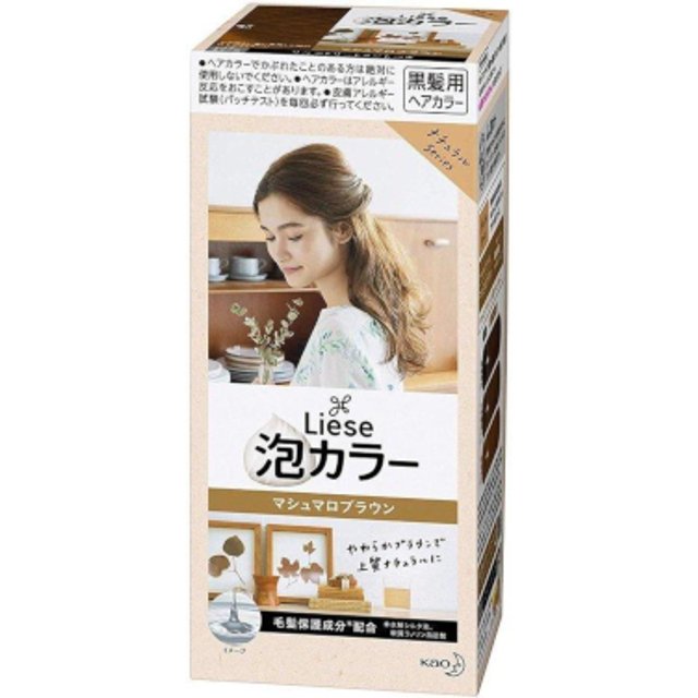 Kao - Liese Creamy Bubble Color (Japan Version) - 1 box - Marshmallow Brown