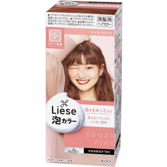 Kao - Liese Creamy Bubble Color (Japan Version) - 1 box - Sugar Pink