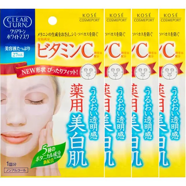 Kose - Clear Turn White Vitamin C Mask (4ea)