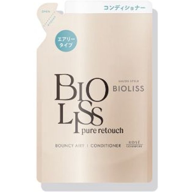 Kose - Salon Style Bioliss Pure Retouch Bouncy Airy Conditioner Refill - 340ml