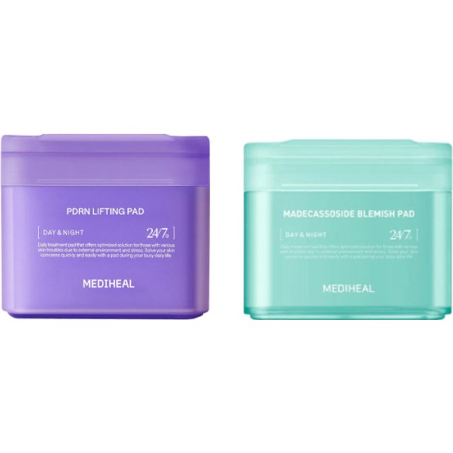 Mediheal - PDRN Lifting Pad - 100ea (1ea) & Madecassoside Blemish Pad - 100ea (1ea) Set