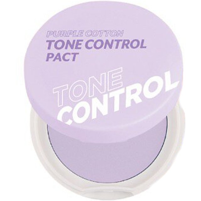 I'M MEME - Purple Cotton Tone Control Pact - 9.5g