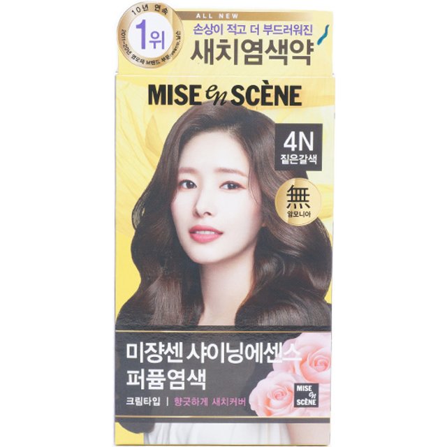 miseenscéne - All New Shining Essence - 100g - 4N Dark Brown