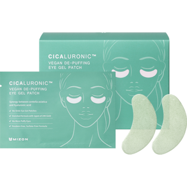 MIZON - Cicaluronic Vegan De-Puffing Eye Gel Patches - 21 paar