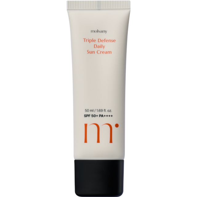 molvany - Triple Defense Daily Sun Cream SPF50+ PA++++ - 50ml