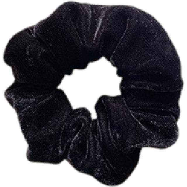 MsBlossom - Velvet Hair Tie - 1pc - Black