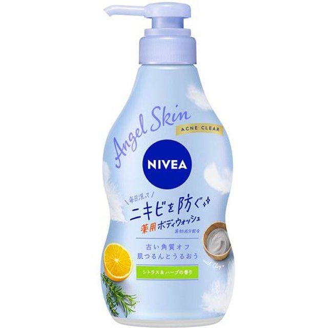NIVEA Japan - Skin Body Wash Acne Clear Pump Citrus & Herb Scent - 470ml