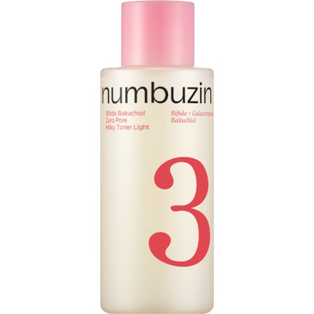 numbuzin - No.3 Bifida Bakuchiol Zero Pore Milky Toner Light - 200ml