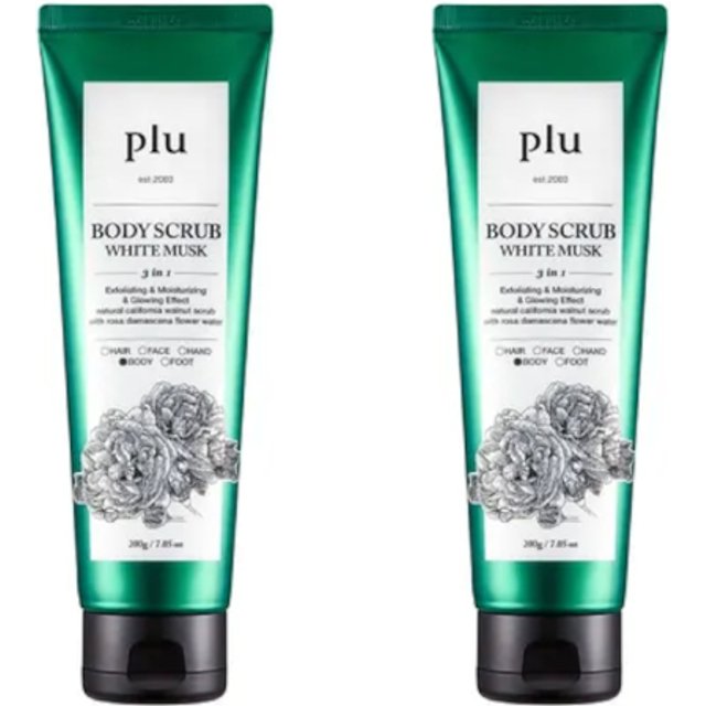 plu - Body Scrub - 200g - White Musk DUO Set