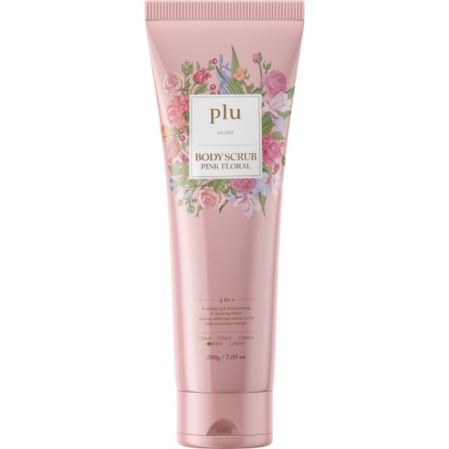 plu - Body Scrub Pink Floral - 200g