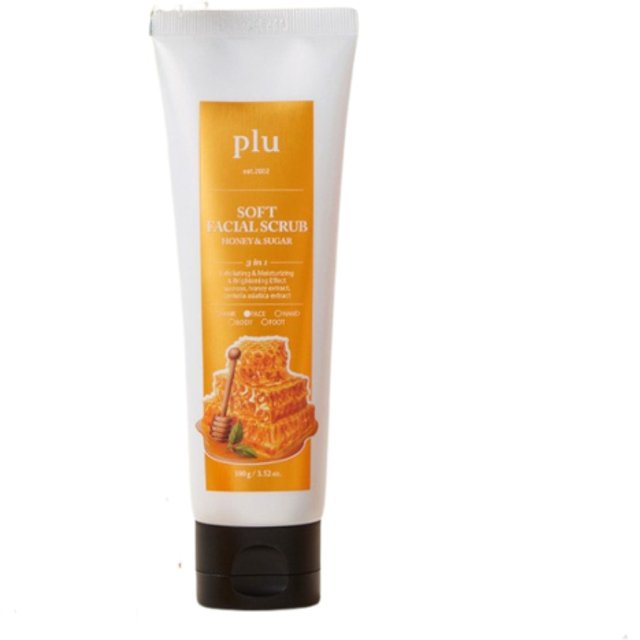 plu - Soft Facial Scrub Honey & Sugar - 100g