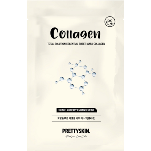 PRETTYSKIN - Total Solution Essential Sheet Mask - 1pc - Collagen