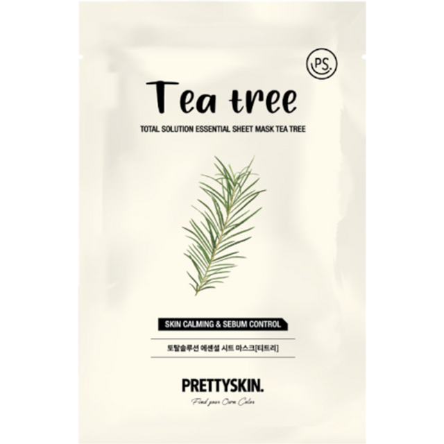PRETTYSKIN - Total Solution Essential Sheet Mask - 1pc - Tea Tree