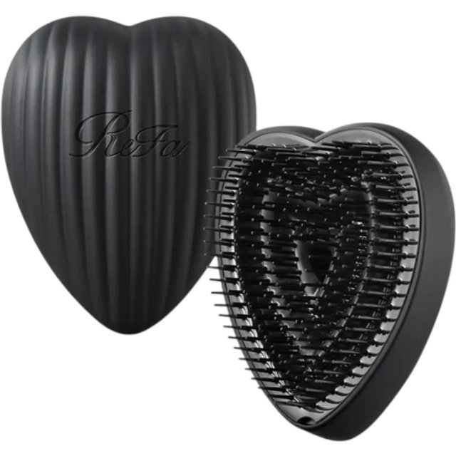ReFa - Heart Brush Ray RS-AZ - 1pc - Matte Black