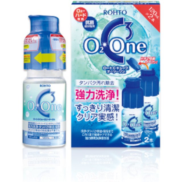 Rohto Mentholatum - C Cube O2 One For O2 & Hard Contact Lenses - 120ml x 2pcs