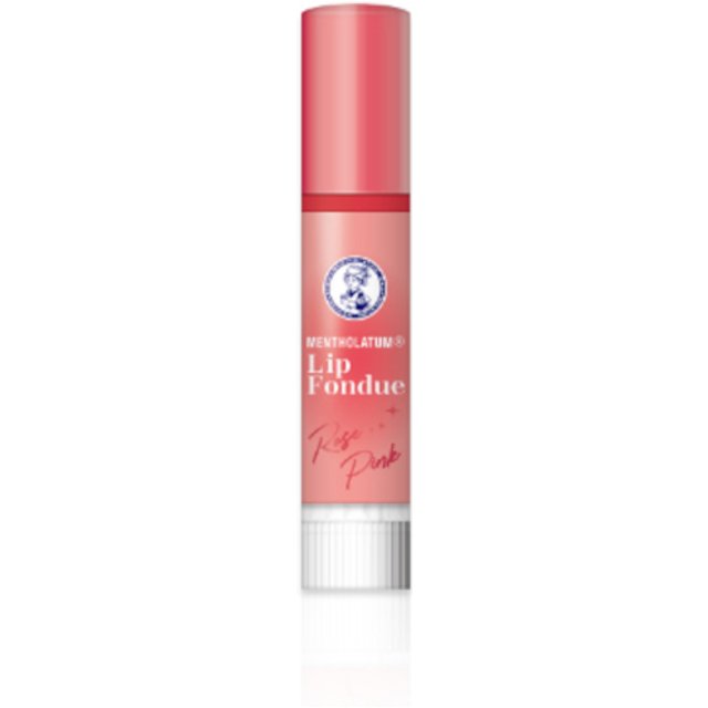 Rohto Mentholatum - Lip Fondue Color Lip Balm - 3.2g - Rose Pink