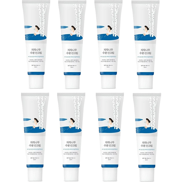 ROUND LAB Birch Juice Moisturizing Sun Cream SPF50+ PA++++ - 50ml (8szt.) Set