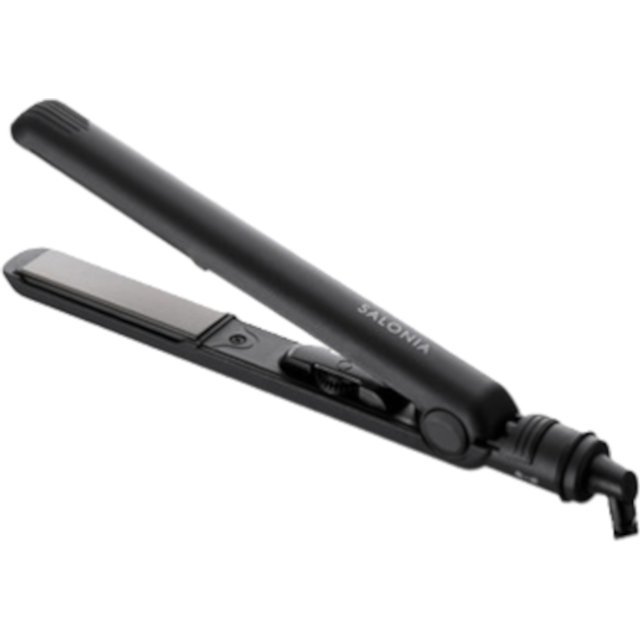 SALONIA - Mini Hair Straightener (100-240V) - 1pc - SL-010SB - Black