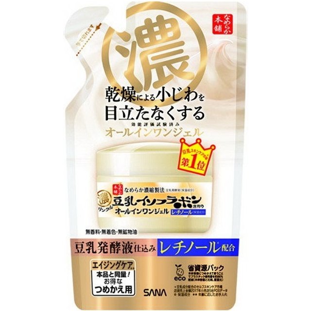SANA - Soy Milk Wrinkle Care Jelly Cream N Refill - 100g