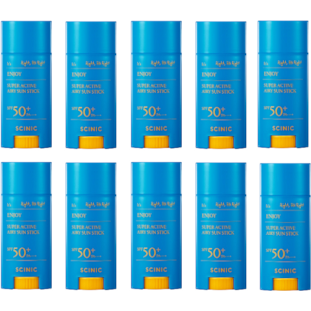 SCINIC Enjoy Super Active Airy Sun Stick SPF50+ PA++++ - 15g (10ea) Set