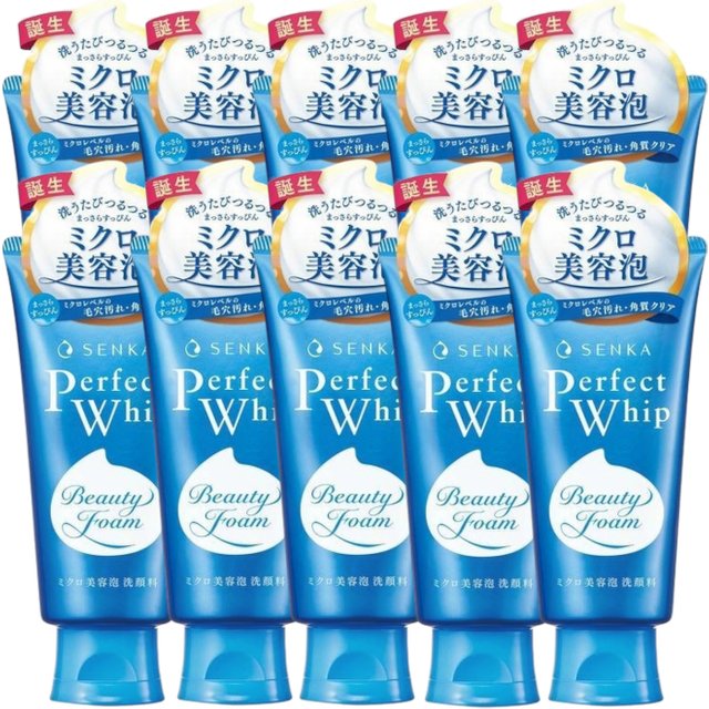 Shiseido - Senka Perfect Whip Cleansing Foam (2023 Version) - 120g (10ea) Set