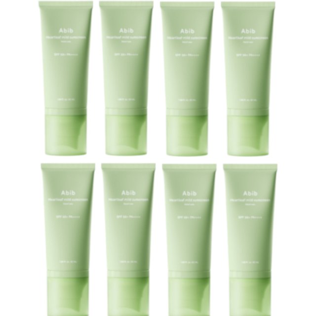 Abib - Heartleaf Mild Sunscreen Relief Tube SPF 50+ PA++++ - 50ml (8ea) Set