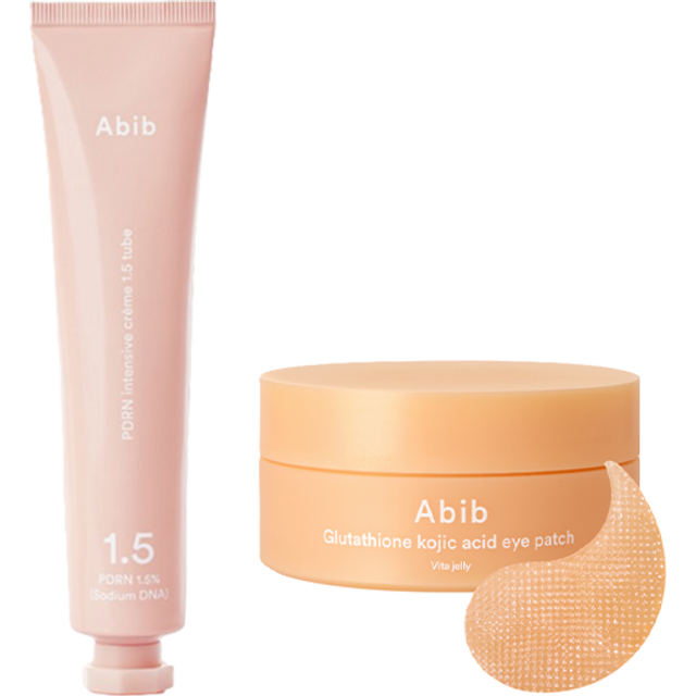 Abib - PDRN Intensive Creme 1.5 Tube (1ea) X Glutathione Kojic Acid Eye Patch Vita Jelly (1ea) Set