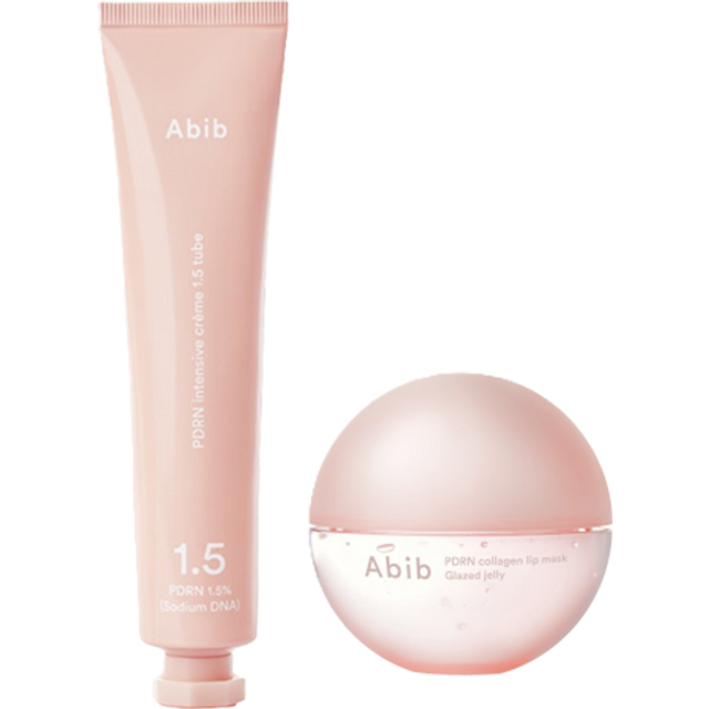Abib - PDRN Intensive Creme 1.5 Tube (1ea) X PDRN Collagen Lip Mask Glazed Jelly (1ea) Set