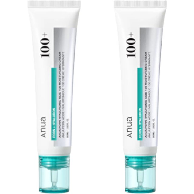 ANUA - PDRN Hyaluronic Acid 100 Moisturizing Cream - 60ml (2ea) set