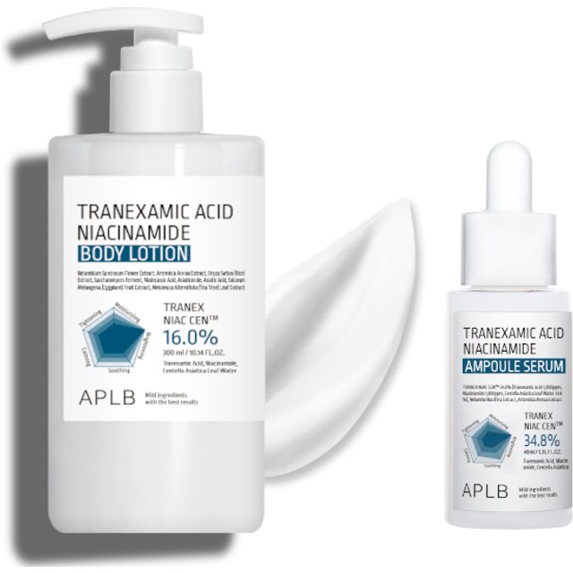 APLB - Tranexamic Acid Niacinamide Body Lotion - 300ml (1ea) X Ampoule Serum - 40ml (1ea) Set