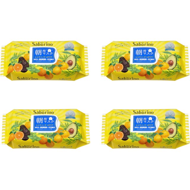 BCL - Saborino Morning Mask - Fruity Herbal - 32pc (4ea) Set
