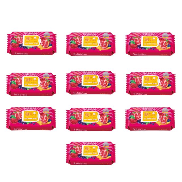 BCL - Saborino Morning Mask - Mixed Berries - 28pc (10ea) Set
