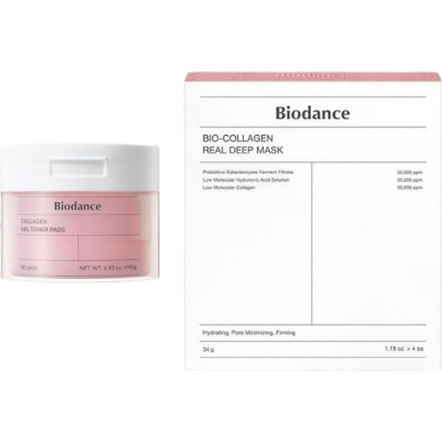 Biodance - Bio-Collagen Mask 4pcs & Toner Pads Set