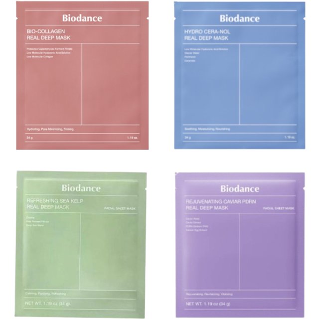 Biodance - Real Deep Mask Variety Pack - 4pcs