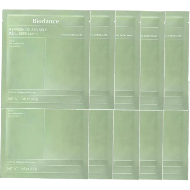 Biodance - Refreshing Sea Kelp Real Deep Mask - 1pc (10ea) Set