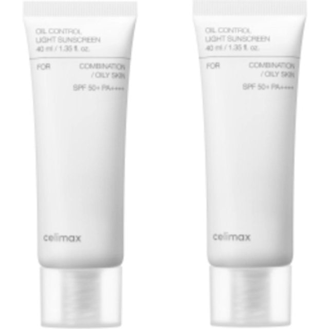 CELIMAX - Oil Control Light Sunscreen SPF50+ PA++++ - 40ml (2ea) Set