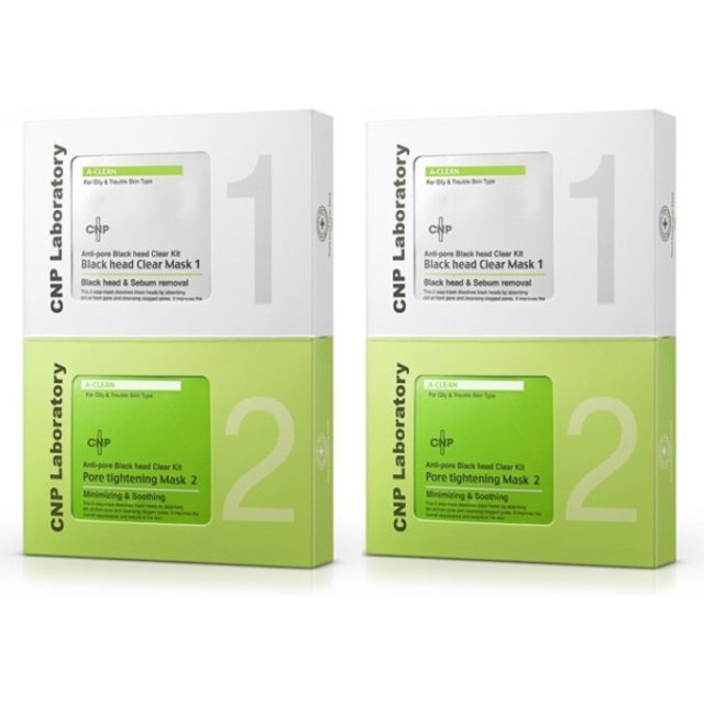 CNP LABORATORY - Anti Pore Black Head Clear Kit - 1pack - 10pc (2ea) Set
