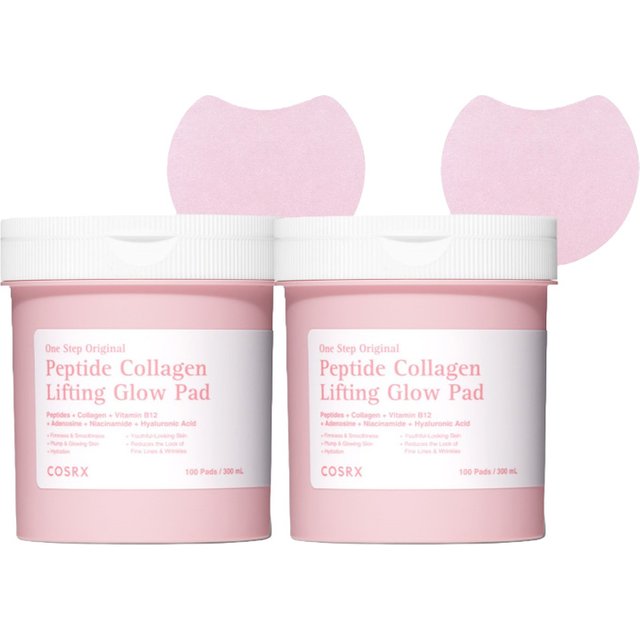 COSRX - One Step Original Peptide Collagen Lifting Glow Pad - 300ml (100 pads) (2ea) Set