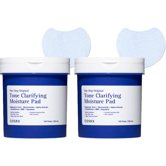 COSRX - One Step Original Tone Clarifying Moisture Pad - 230ml (100 pads) (2ea) Set